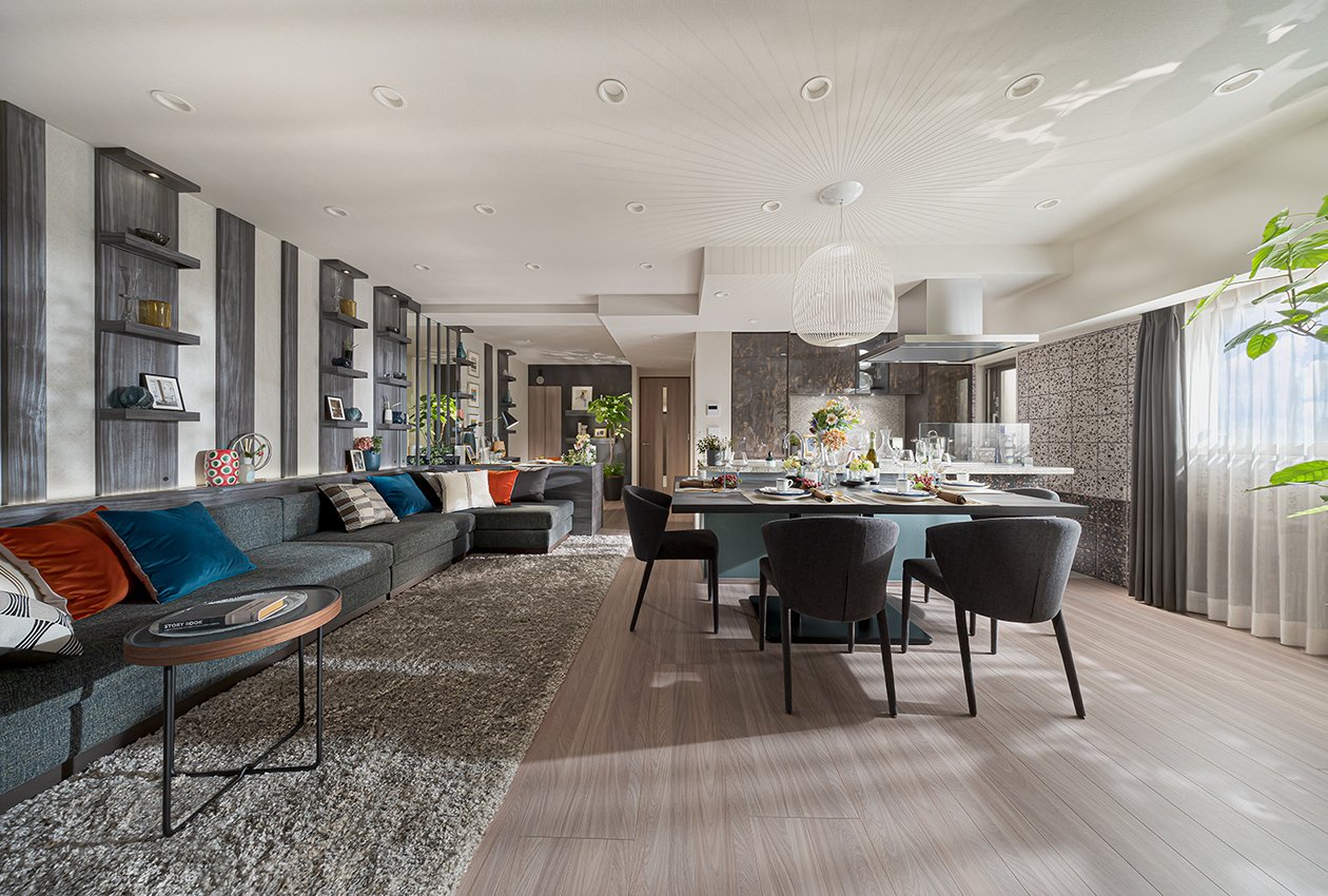 LIVING DINING KITCHEN
