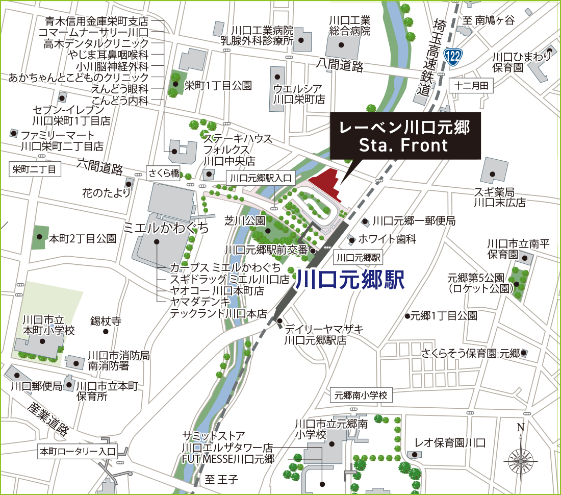 現地案内図