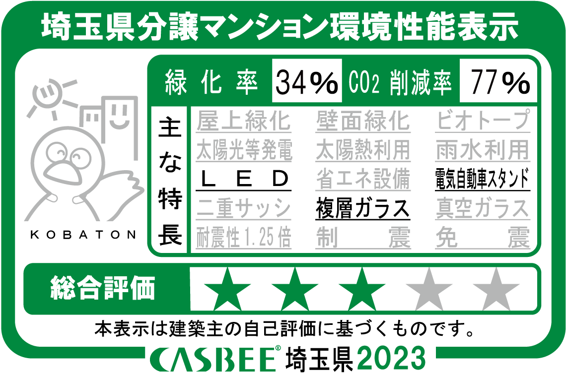埼玉県分譲マンション環境性能表示