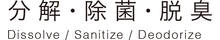 分解・除菌・脱臭