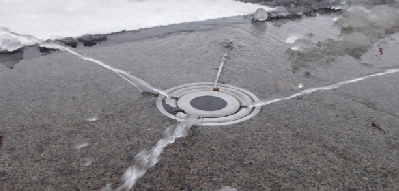 消雪散水設備駐車場