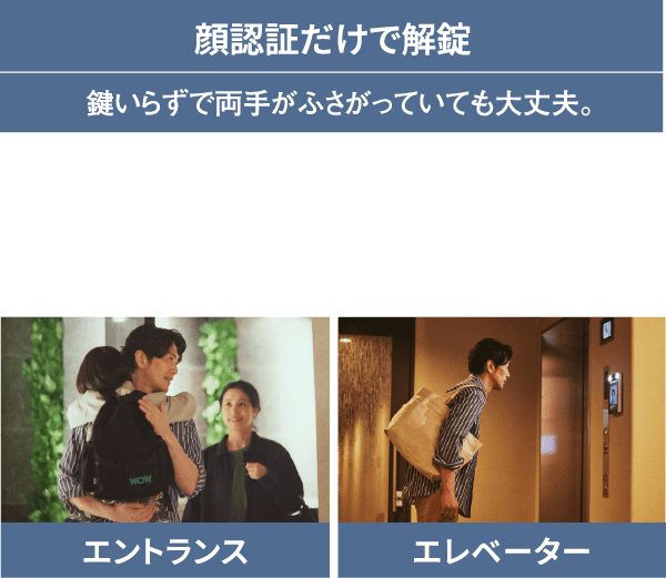 顔認証だけで解錠