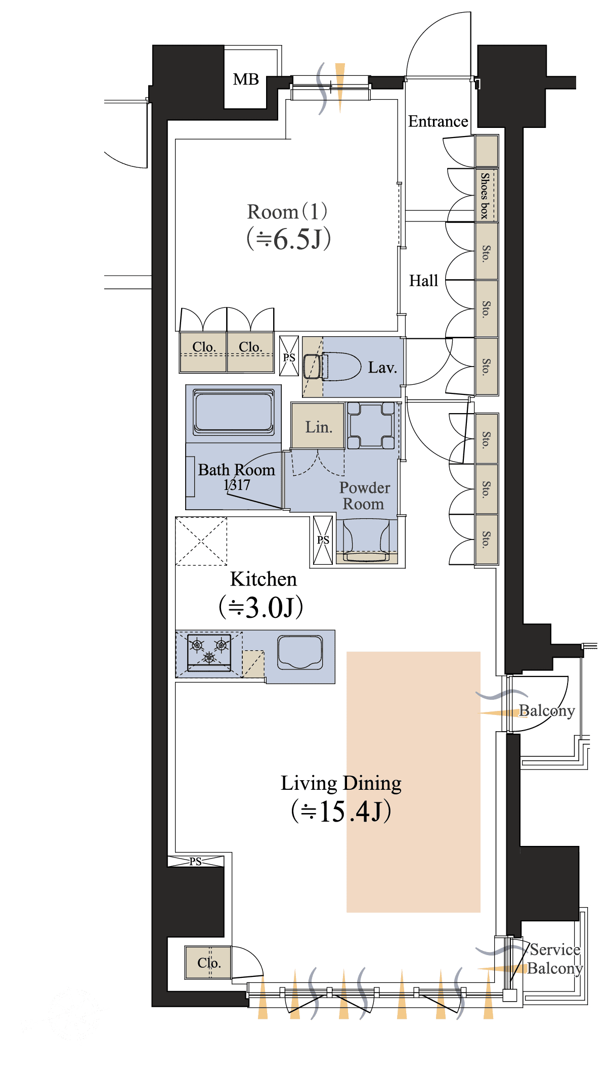 Aタイプ間取り図 セレクトプラン
