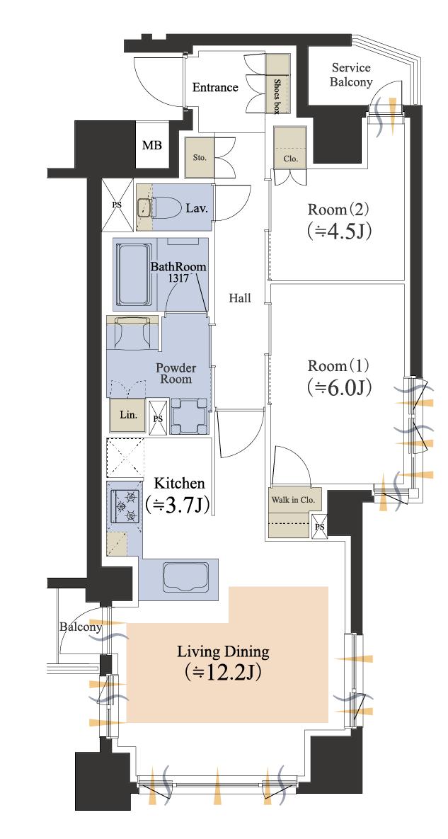 Cタイプ間取り図 セレクトプラン