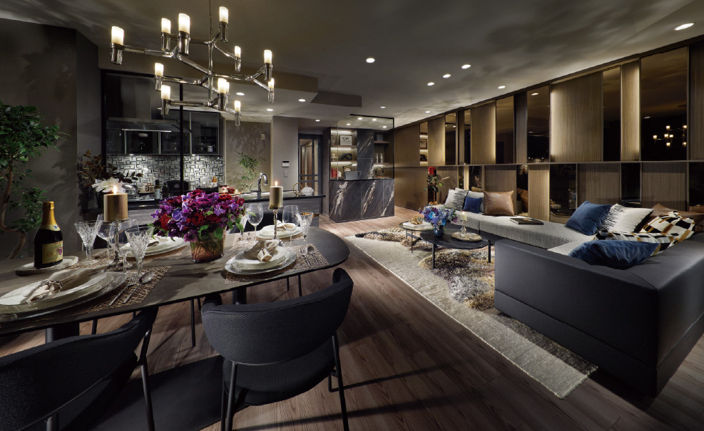 Living Dining Kitchen