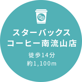 スターバックスコーヒー南流山店徒歩14分約1,100m