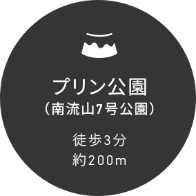 プリン公園（南流山7号公園）徒歩3分約200m