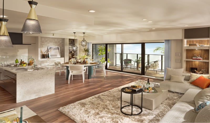 LIVING DINING KITCHEN