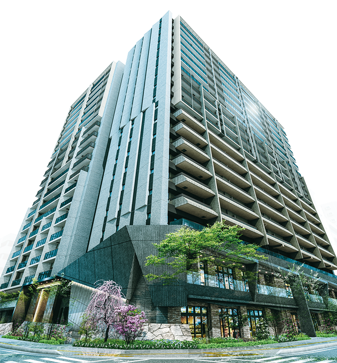 レーベン水戸ONE STATE TOWER 外壁