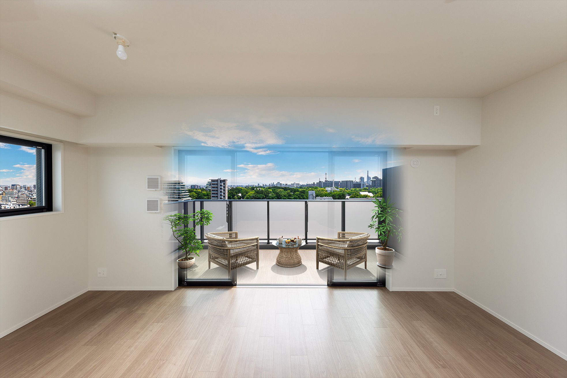 バルコニー<br>（Aタイプ／13階）