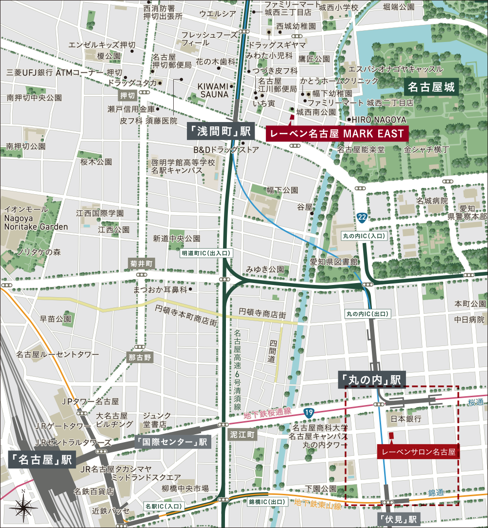 現地案内図