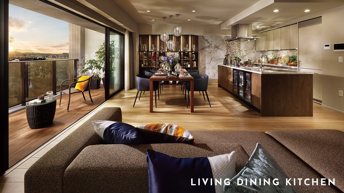 LIVING DINING KITCHEN