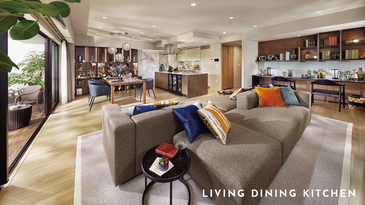 LIVING DINING KITCHEN