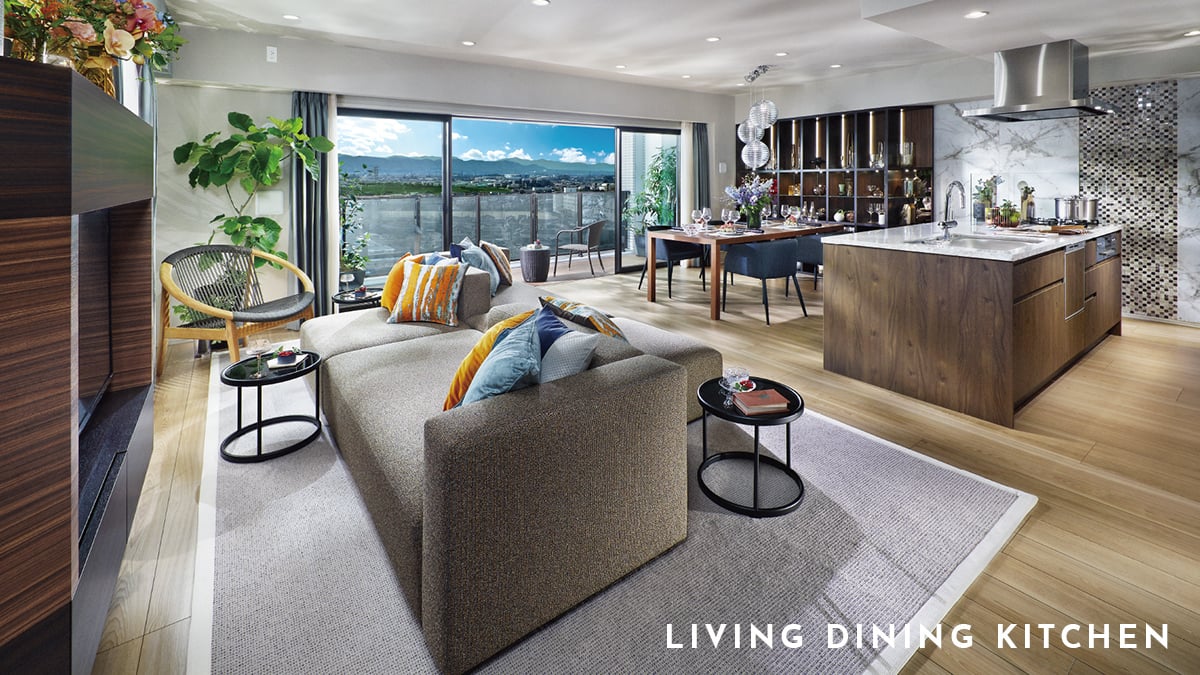 LIVING DINING KITCHEN