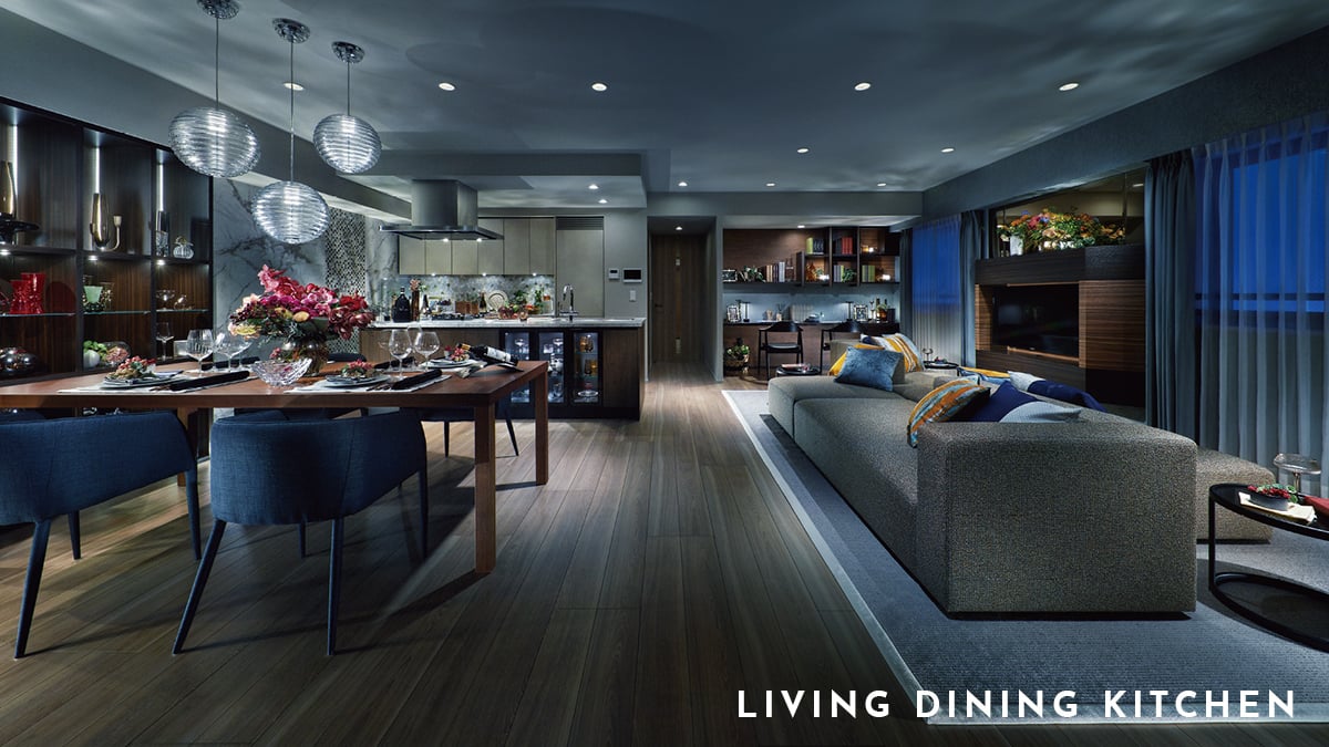 LIVING DINING KITCHEN