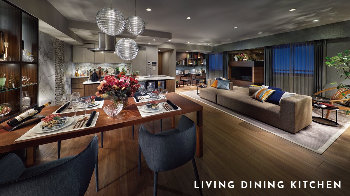 LIVING DINING KITCHEN