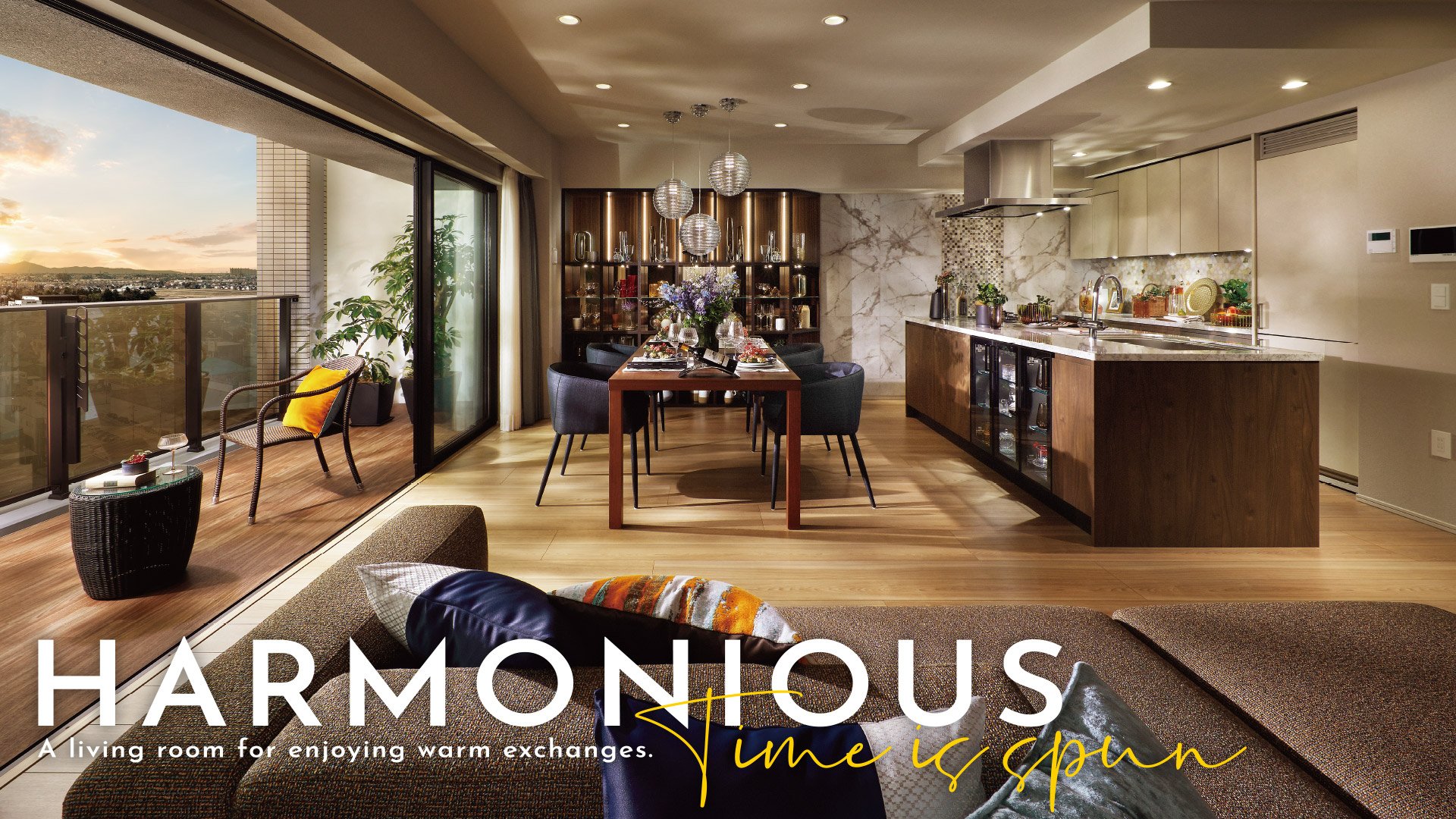 LIVING DINING KITCHEN