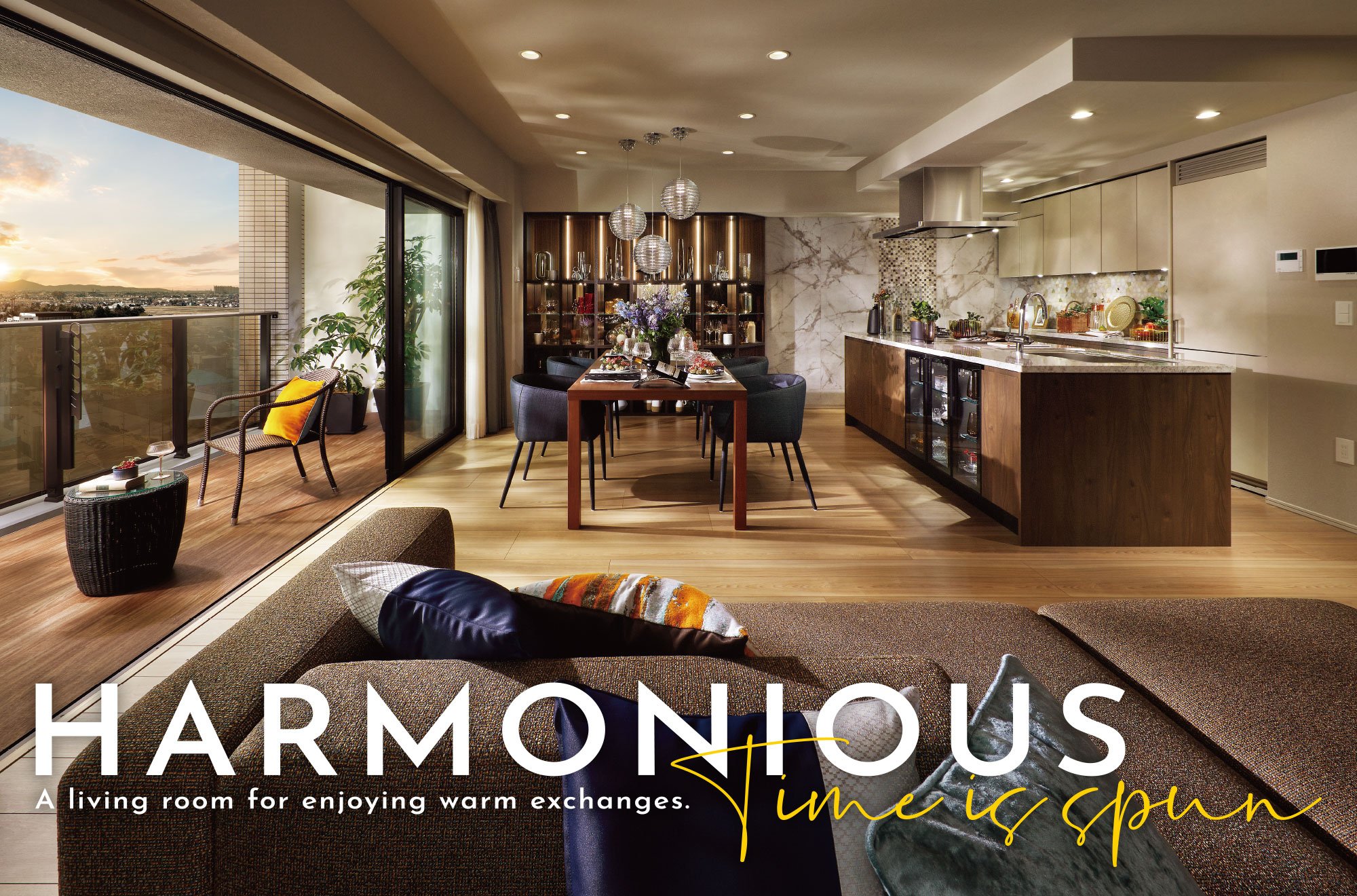 LIVING DINING KITCHEN