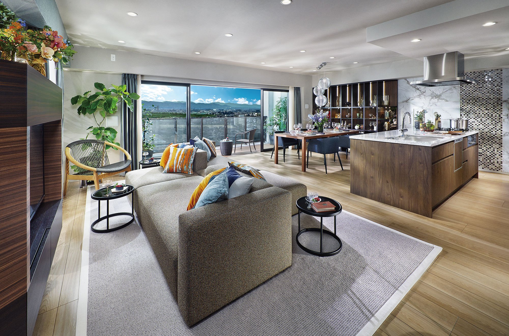 LIVING DINING KITCHEN