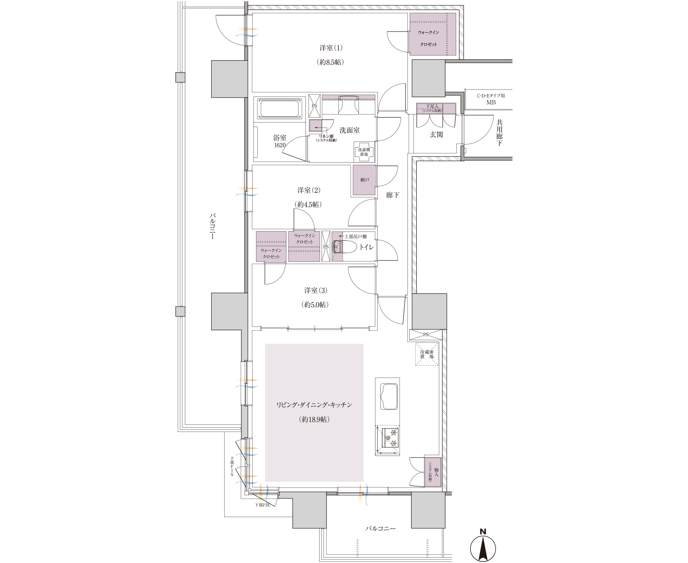 Dtype 間取り図