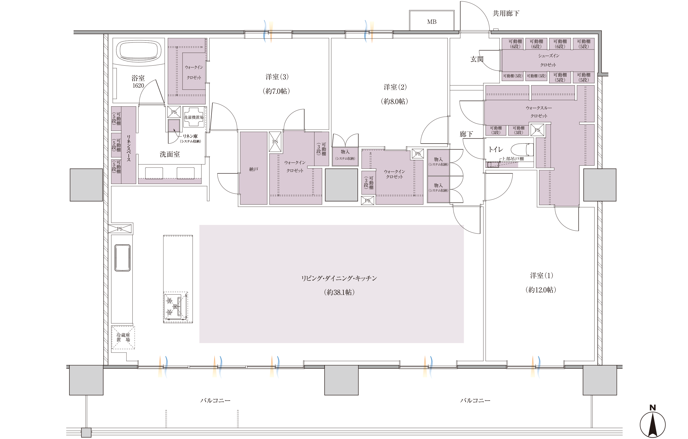 Ex-Gtype 間取り図