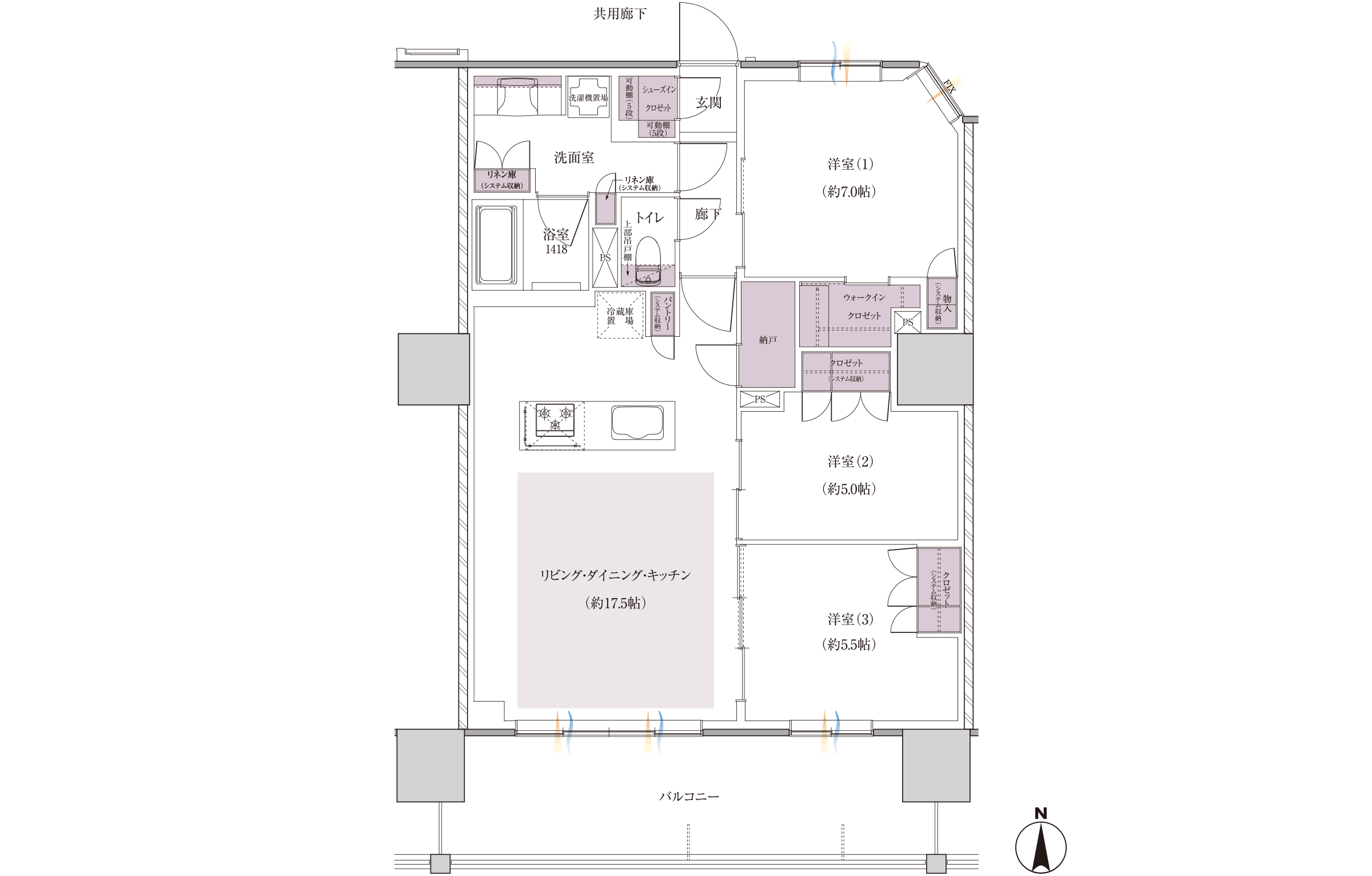 Htype 間取り図