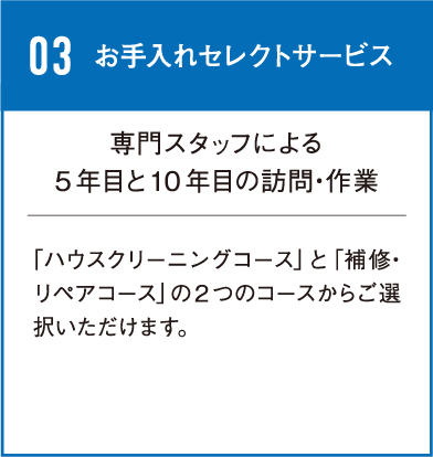 お手入れセレクトサービス