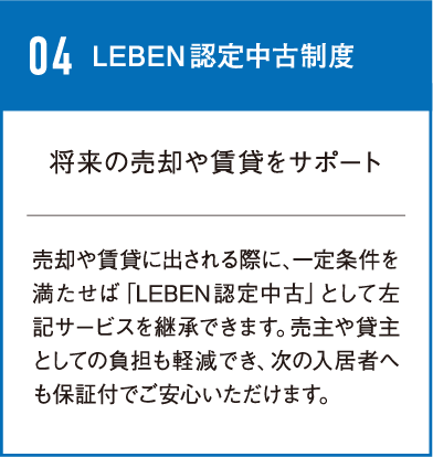 LEBEN認定中古制度