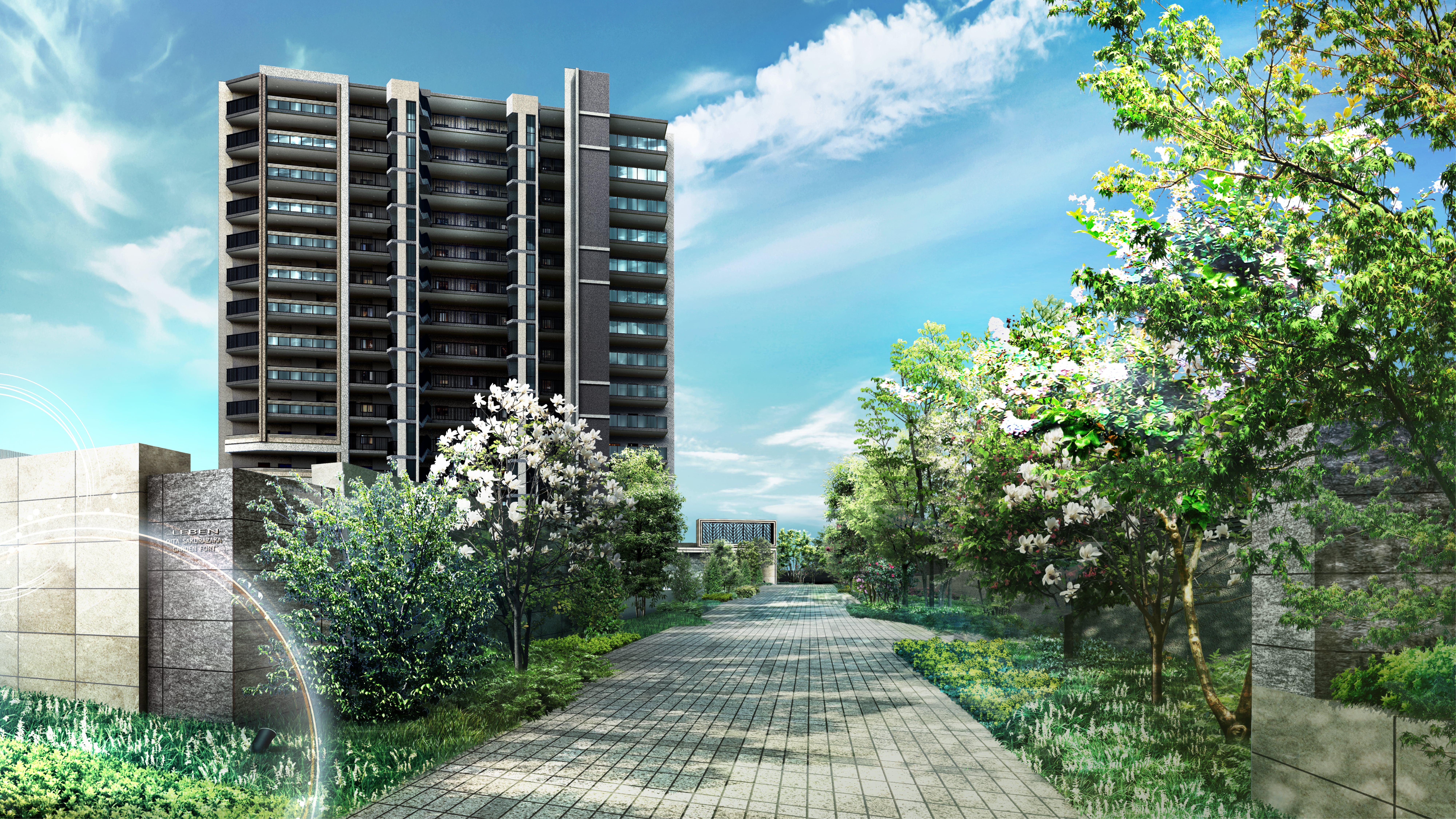 エントランスアプローチ完成予想CG