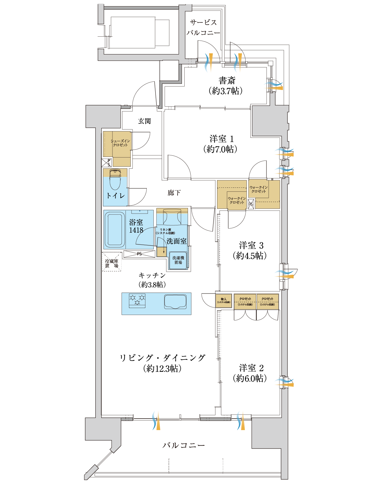 Gタイプ間取り図