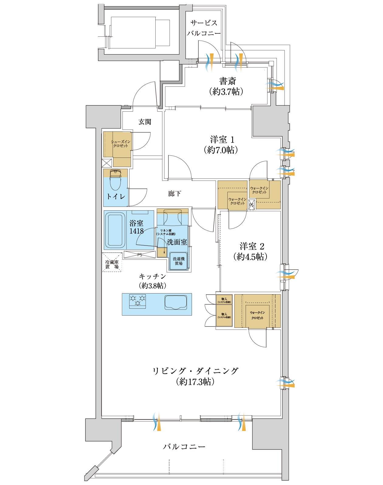 Gタイプセレクト2間取り図