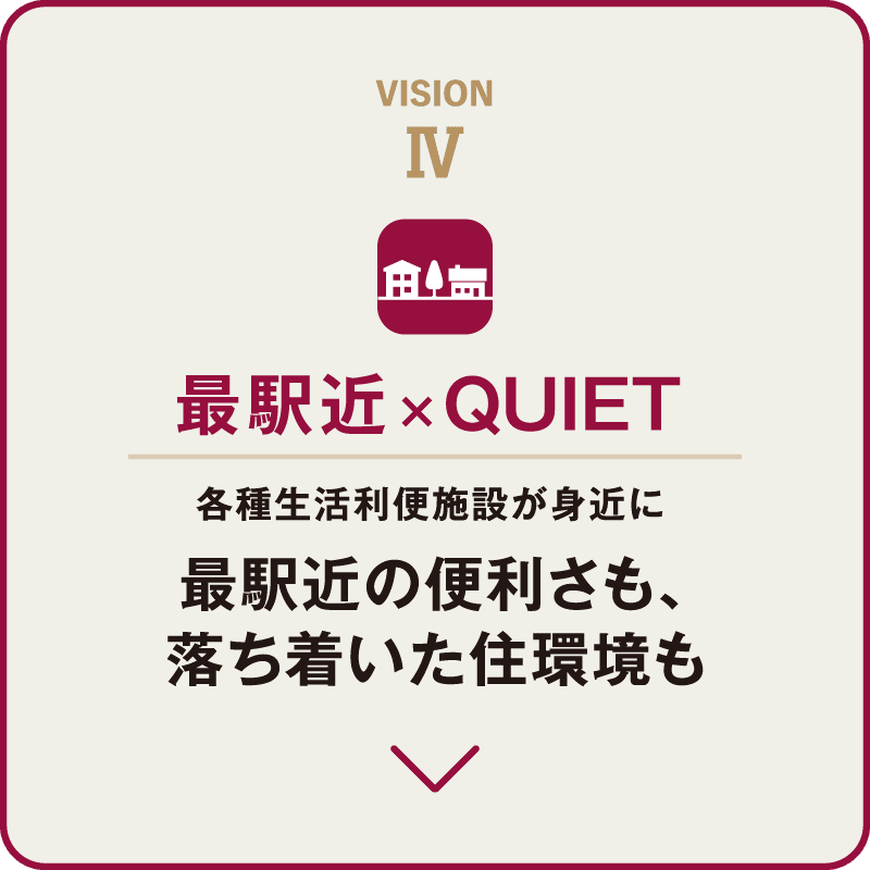 最駅近×QUIET
