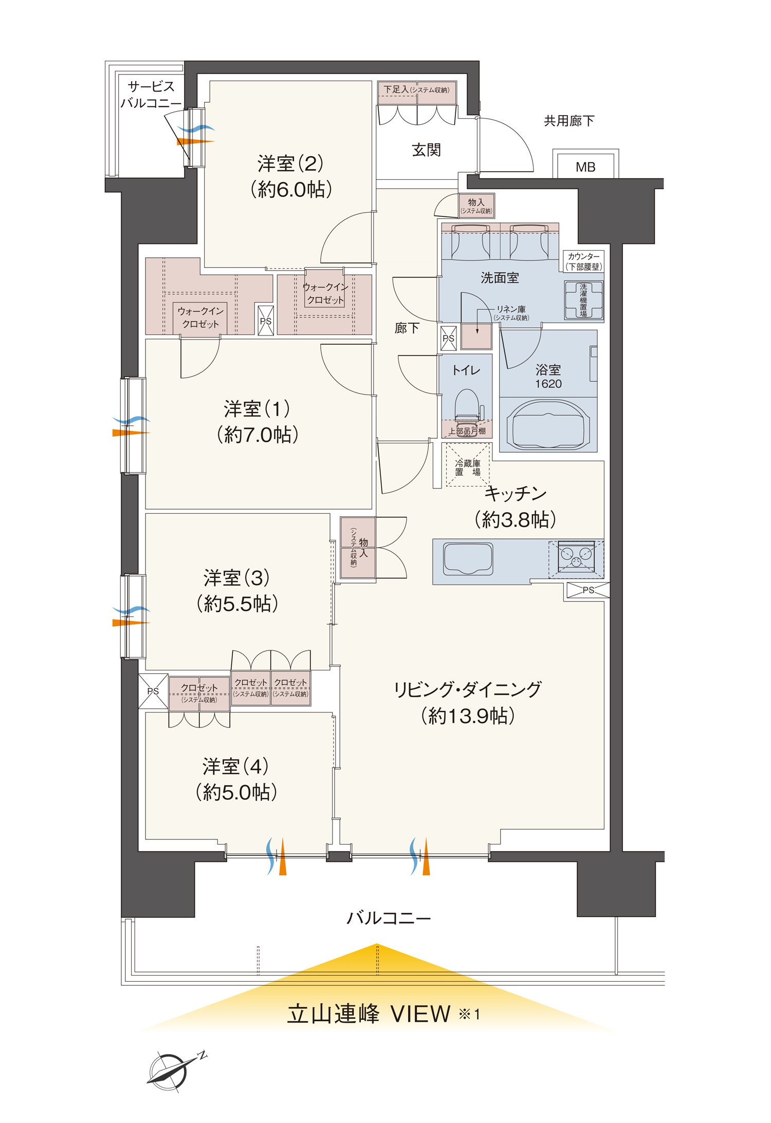 F タイプ間取り