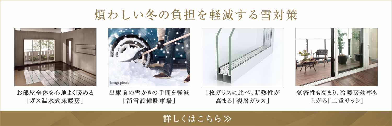 煩わしい冬の負担を軽減する雪対策