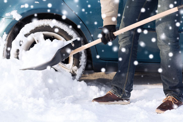 消雪設備駐車場