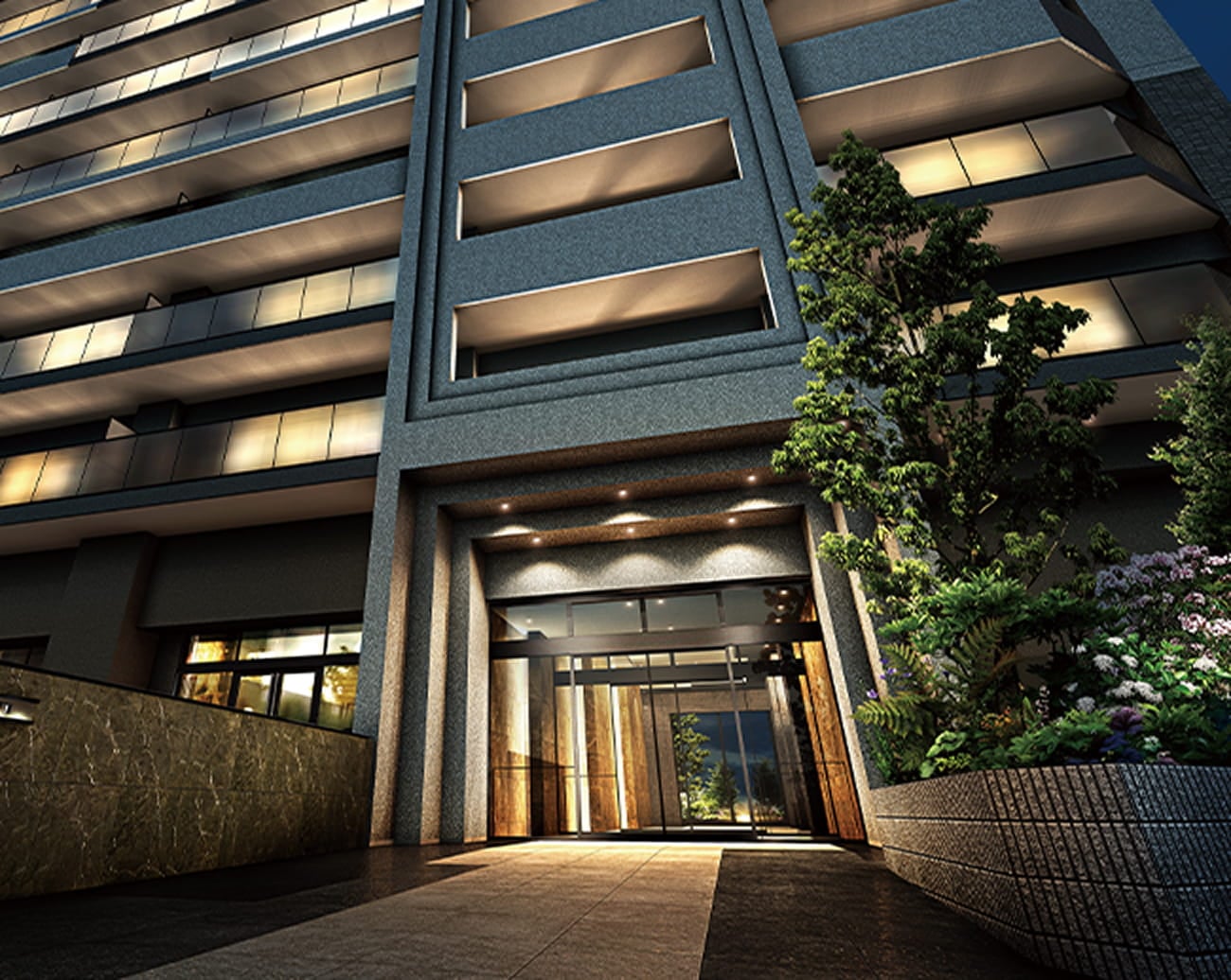 エントランスアプローチ完成予想CG