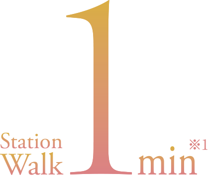 Station Walk 1 min