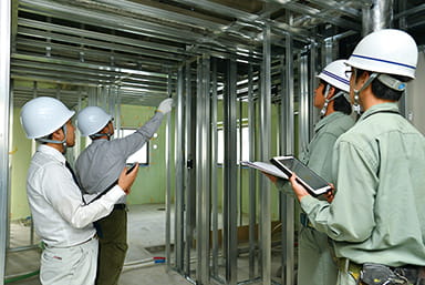 工事段階での工程内検査の実施