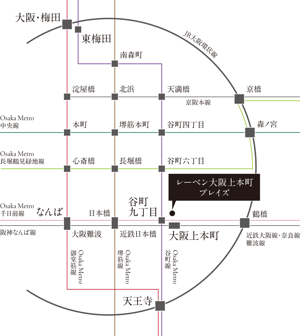 周辺路線図