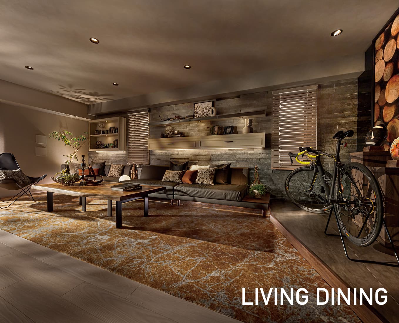 LIVING DINING KITCHEN
