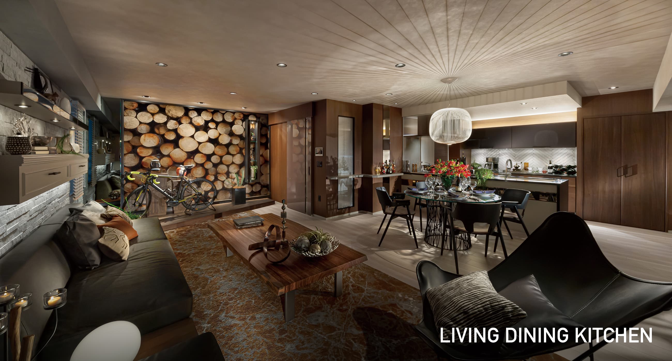 LIVING DINING KITCHEN