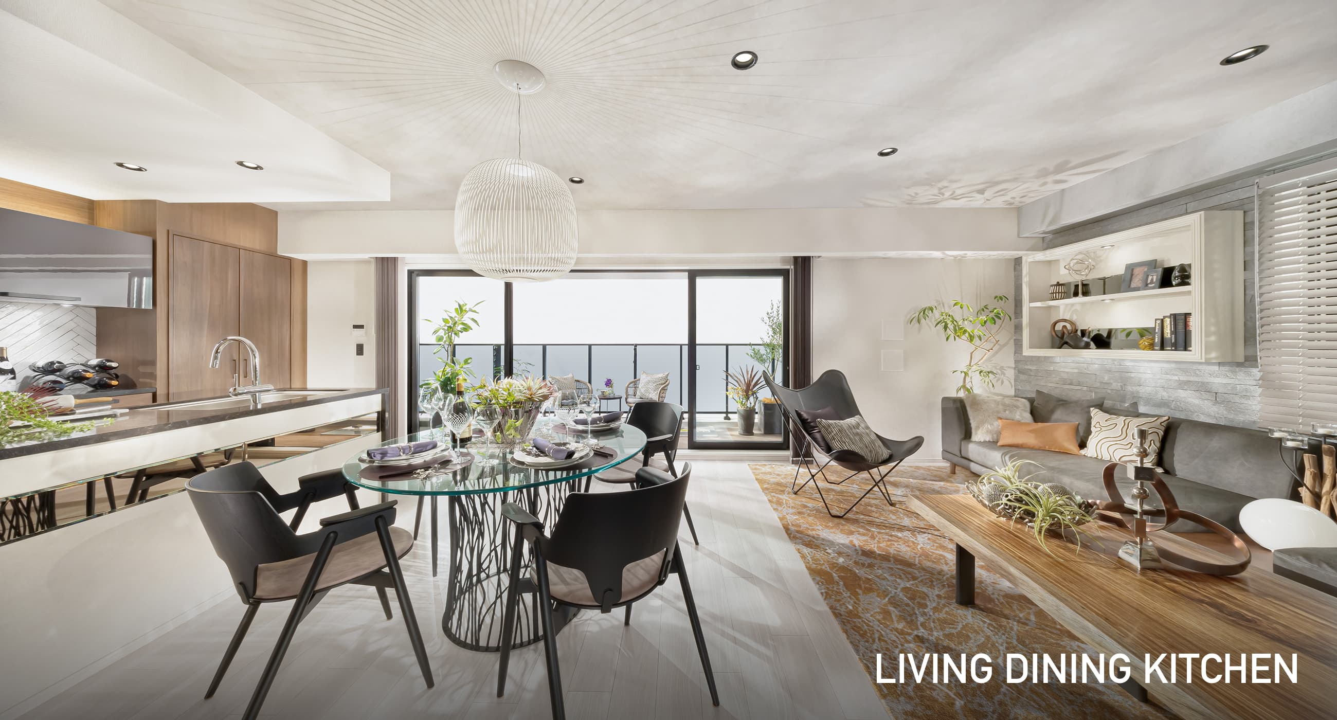 LIVING DINING KITCHEN