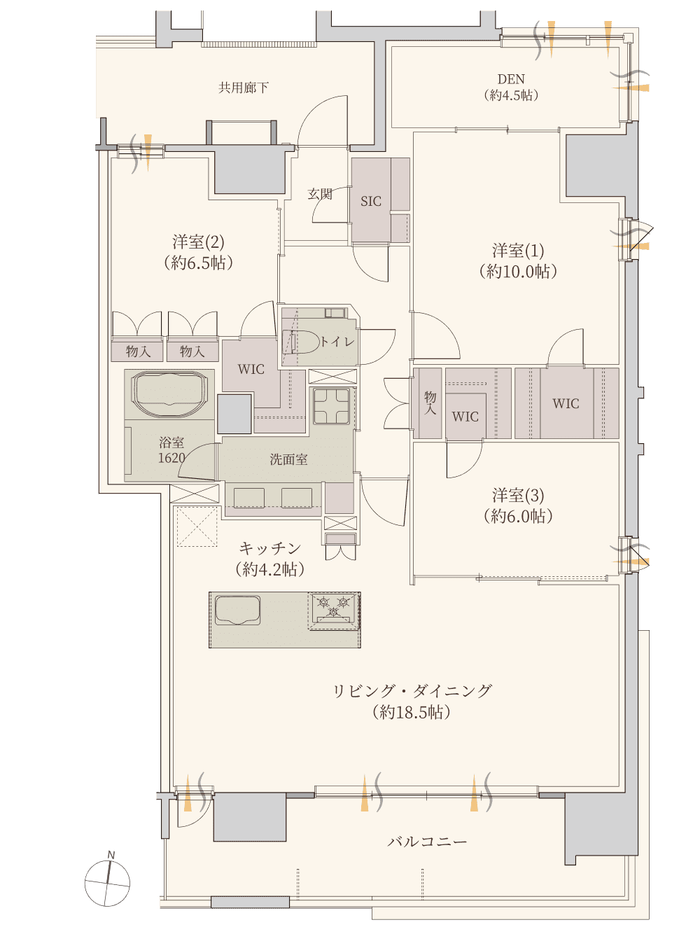 TYPE I 間取り図