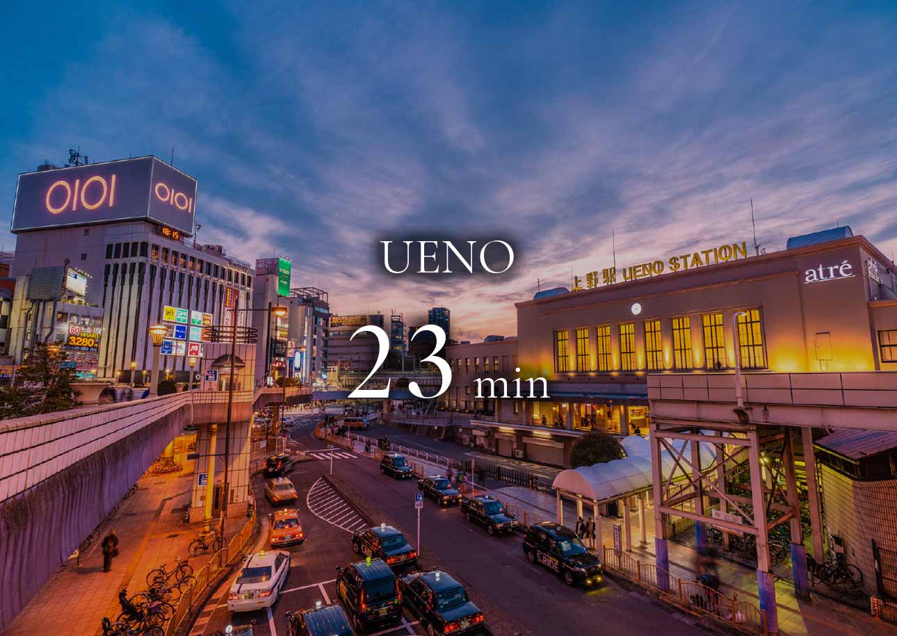 上野23分