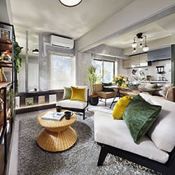 LIVING DINING KITCHEN