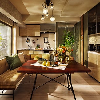 LIVING DINING KITCHEN