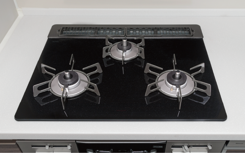 ガラストップガスコンロ