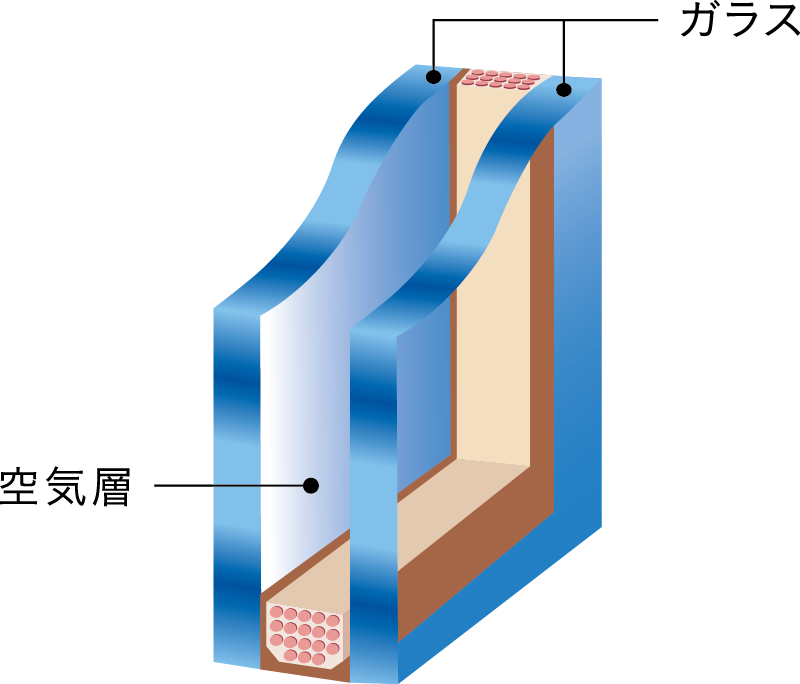 断熱性の高い複層ガラス