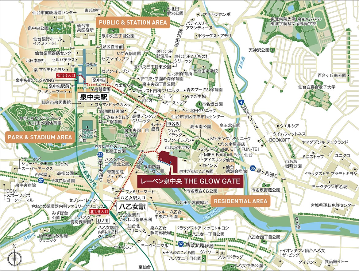現地案内図のイメージ図