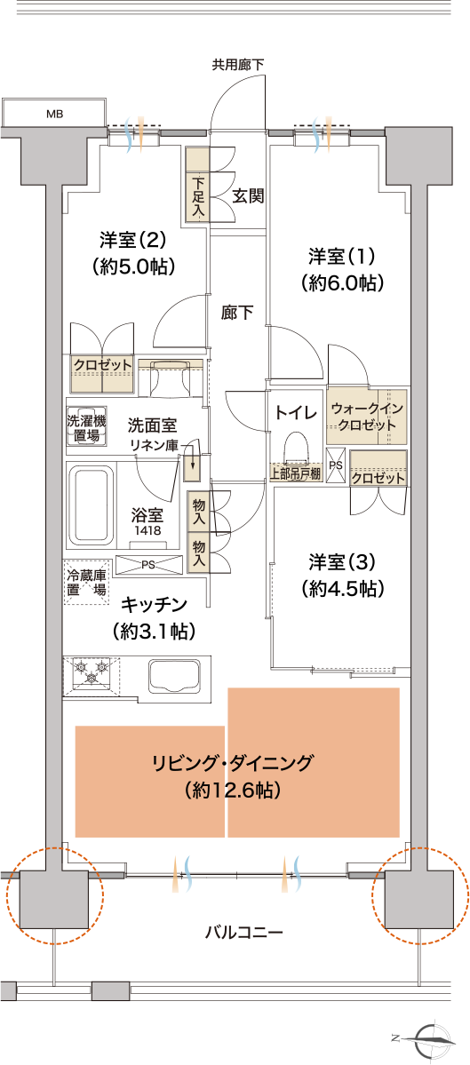 W-Ctype図面